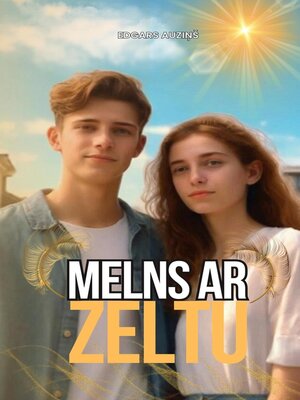 cover image of Melns ar zeltu